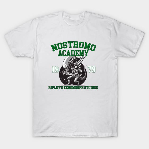 Nostromo Academy - Ripley´s Xenomorph Studies T-Shirt by EnchantedApparel